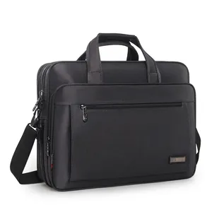 Business Men Briefcase Waterproof Oxford Cloth Large Capacity Laptop Bag For 16 Inch Computer Shoulder Messenger Office Bag