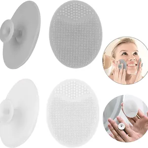 Soft silicone facial and baby shampoo brush for deep cleaning and massage sessions