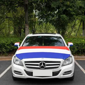 Durable national flag car hood and mirror cover set for World Cup football fans
