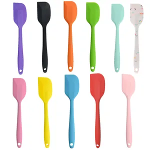 Integrated Silicone Spatula Oil Brush Heat Resistant Cream Scraper Pastry Brush Kitchen Baking Tool For Cake Butter Mixing