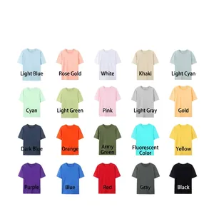 T-shirts unisexes en pur coton disponibles en vingt couleurs vives pour la Coupe du Monde