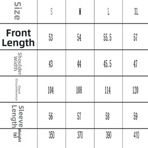 Detailed size chart for French design lace-up denim top for women including weight data