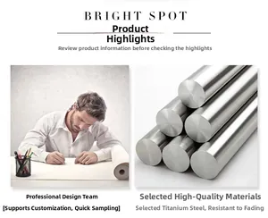 Detailed view of high-quality titanium steel material used in jewelry design.