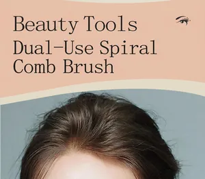 Professional disposable spiral spoolie brush for eyelash and eyebrow grooming.