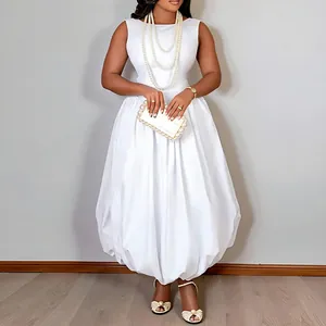 Women Elegant Sleeveless Maxi Dress Structured One Neck Backless Hollow Out High Waist Flare Party Dress A-Line Maxi Dress