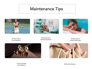 Illustrated jewelry maintenance tips and care guide for electroplated rings and accessories