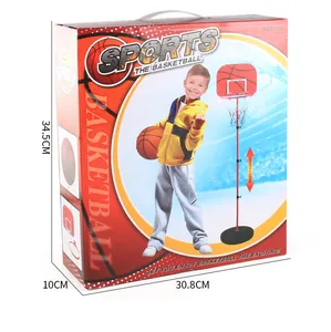 Adjustable kids basketball hoop set outdoor indoor sports toy box dimensions