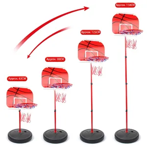 Professional adjustable children's basketball hoop stand set for indoor and outdoor sports