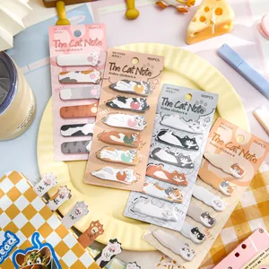 Mr. Paper Cute Cat Note Series Index Stickers Cartoon Illustration Animal Sticky Notes For Students Reading Book Markers Page Tabs Office Stationery