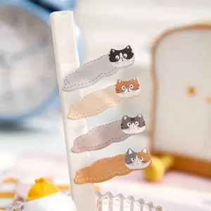 Decorative cute cat-themed sticky notes index tabs for reading and notebook marking