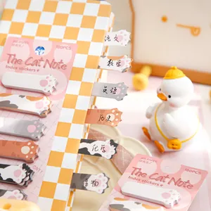 Mr. Paper cute cat paw shaped index stickers for notebook reading notes and indexing