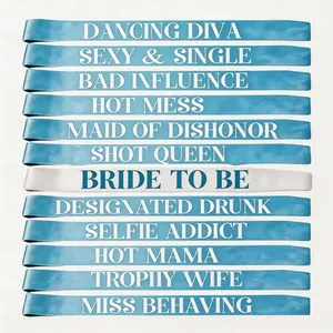 Bachelorette Party Sashes 12 Pcs Set Bride To Be Funny Sashes For Wedding Party Decorations Satin Sashes Women Party Wear
