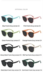 Aperçu détaillé des options de couleurs pour lunettes de soleil pour filles