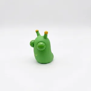Green bug squeeze toy with popping eyes, cute stress relief toy for kids and adults