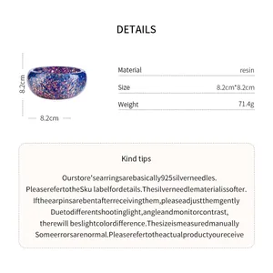 Product details of colorful prismatic resin round bangle with dimensions and weight