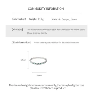 Detailed specifications for mint blue zircon bangle including weight material and dimensions