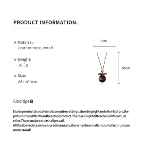 Detail view showing dimensions and specifications of the vintage ethnic long necklace.
