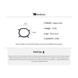 Detailed specs of the punk style copper zircon panther bracelet with spike accents