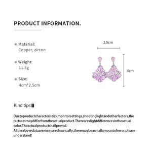 Infos détaillées sur la taille et le matériau des boucles d'oreilles rose