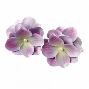 Fermi per capelli in tessuto viola squisiti con petali sfumati e stile elegante