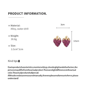 Spécifications détaillées et guide des tailles pour les boucles d'oreilles fraise