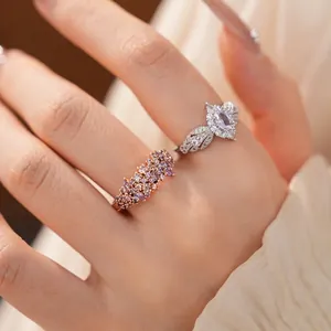 Vintage Palace Oval Zirconia Copper Ring For Women Delicate Inlaid Geometric Niche High End Jewelry For Banquet Daily Finger Ring