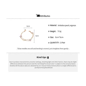 Detailed technical view of double-layer flower bracelet with specific attributes