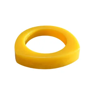 Bold yellow irregular geometric resin bangle with swirled marbled marble texture style