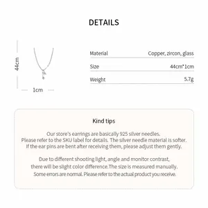Macro detail showing material and size specifications for the butterfly beaded necklace.