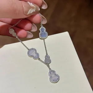 Zirconia Mother Of Pearl Hulu Gourd Bracelet For Women Light Luxury Fashion Charm Bracelet Commuter All-match Jewelry Gift