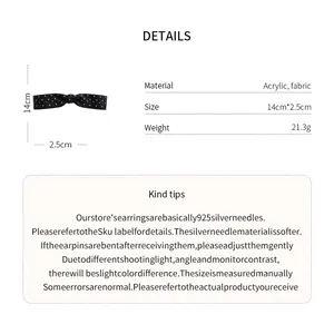 Detailed dimensions and material specifications for this polka dot bow hair scrunchie accessory