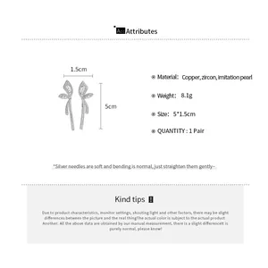 Detailed specification of butterfly ear clips with size and material info layer