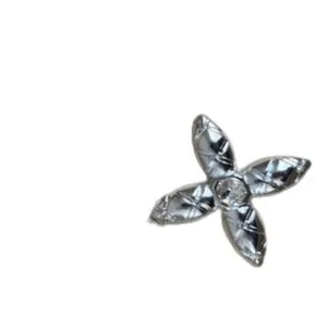 Elegant silver zircon cross pendant necklace with a trendy minimalist jewelry style