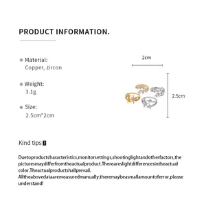 Technical details of the zircon star geometric open ring including materials and weight
