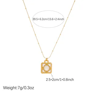 Detailansicht einer vergoldeten Edelstahlkette mit Größenangaben und einem Gewicht von 7g