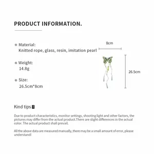 Spécification détaillée du produit de la pince à cheveux papillon tricotée avec des perles