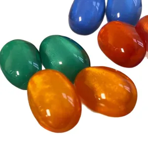 French vintage colorful dopamine stud earrings with unique translucent jelly texture