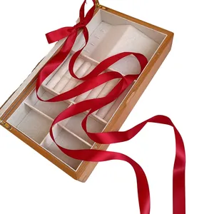 Elegant long red satin ribbon hair accessory in balletcore style for bows and braiding
