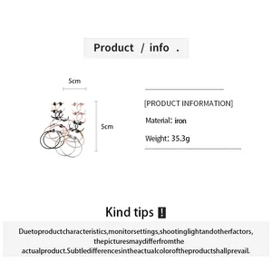 Close-up detail of 20pcs minimalist metal hoop earrings set with size and material info