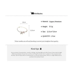 Technical specifications and detailed dimensions for double-layered floral rhinestone necklace