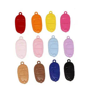 Colorful alloy doll shoe charms in candy colors for DIY jewelry and craft projects