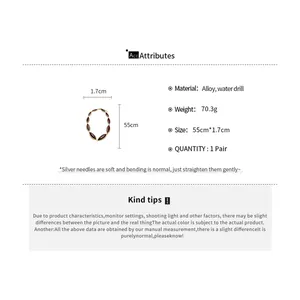 Detailed product specifications for the oval maroon water drill spliced necklace
