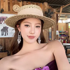 Elegant Zirconia Glass Water Drop Tassel Earrings Stainless Steel Post Long Fringe Drop Earrings Resort Jewelry For Women