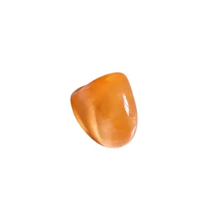 Exaggerated irregular orange resin wide band ring for women fashion statement jewelry