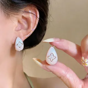 Minimalist Copper Zirconia Starburst Round Hoop Earrings With 925 Sterling Silver Earring Post For Women Fashion Jewelry Gift