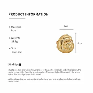 Spécifications détaillées du bracelet ouvert en métal texturé coquillage doré