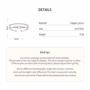 Technical specifications for 18k gold plated zircon double layer rectangular cuff bracelet