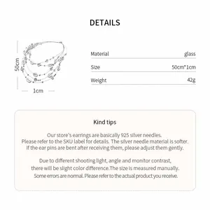 Detailed specifications and care tips for Bohemian multi-layer glass beaded necklace