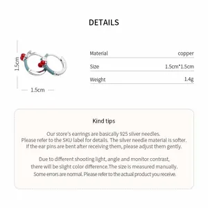 Detailed size and material specifications for geometric oil-dripping hoop earrings.