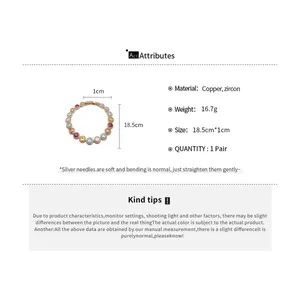 Gedetailleerd overzicht van 18k vergulde zirkoon armband met afmetingen en specificaties